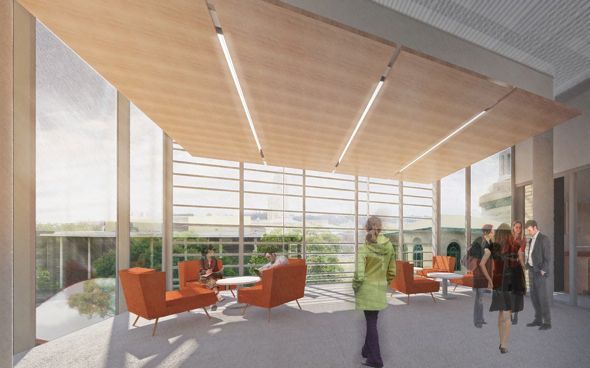 Ansys Hall rendering collaborative space