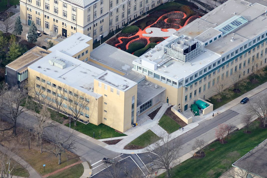 hall of the arts aerial view