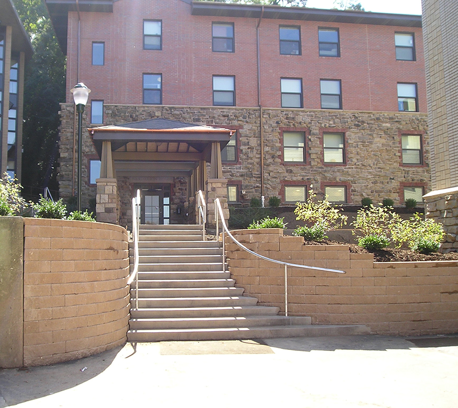 Exterior entrance of Henderson House
