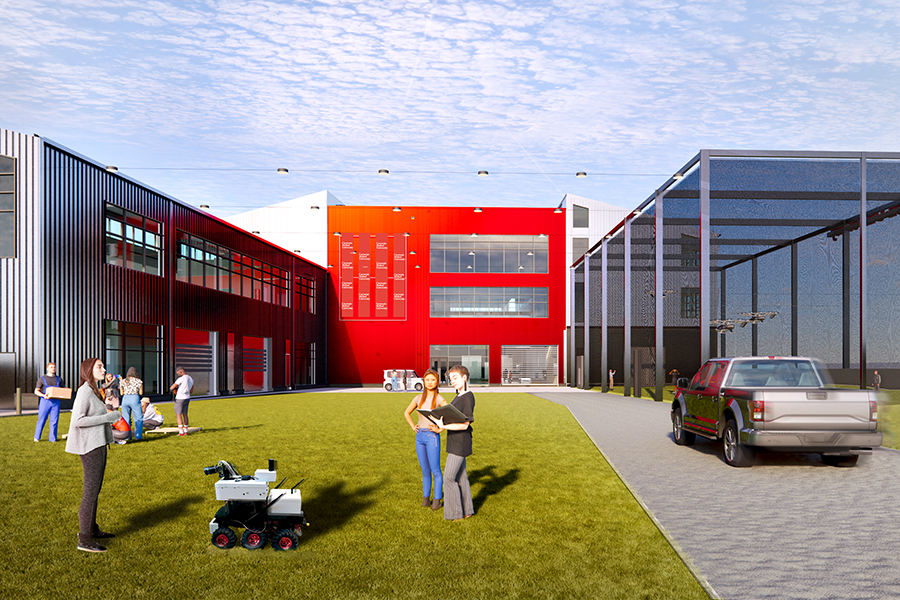 Robotics Innovation Center Outdoor Research Area Rendering