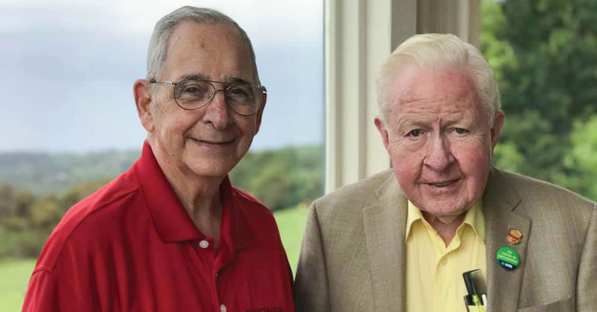 Anthony DiGioia Jr. (BS ‘56, MS ‘57, PhD ‘60) and Richard Gray (BS‘56)