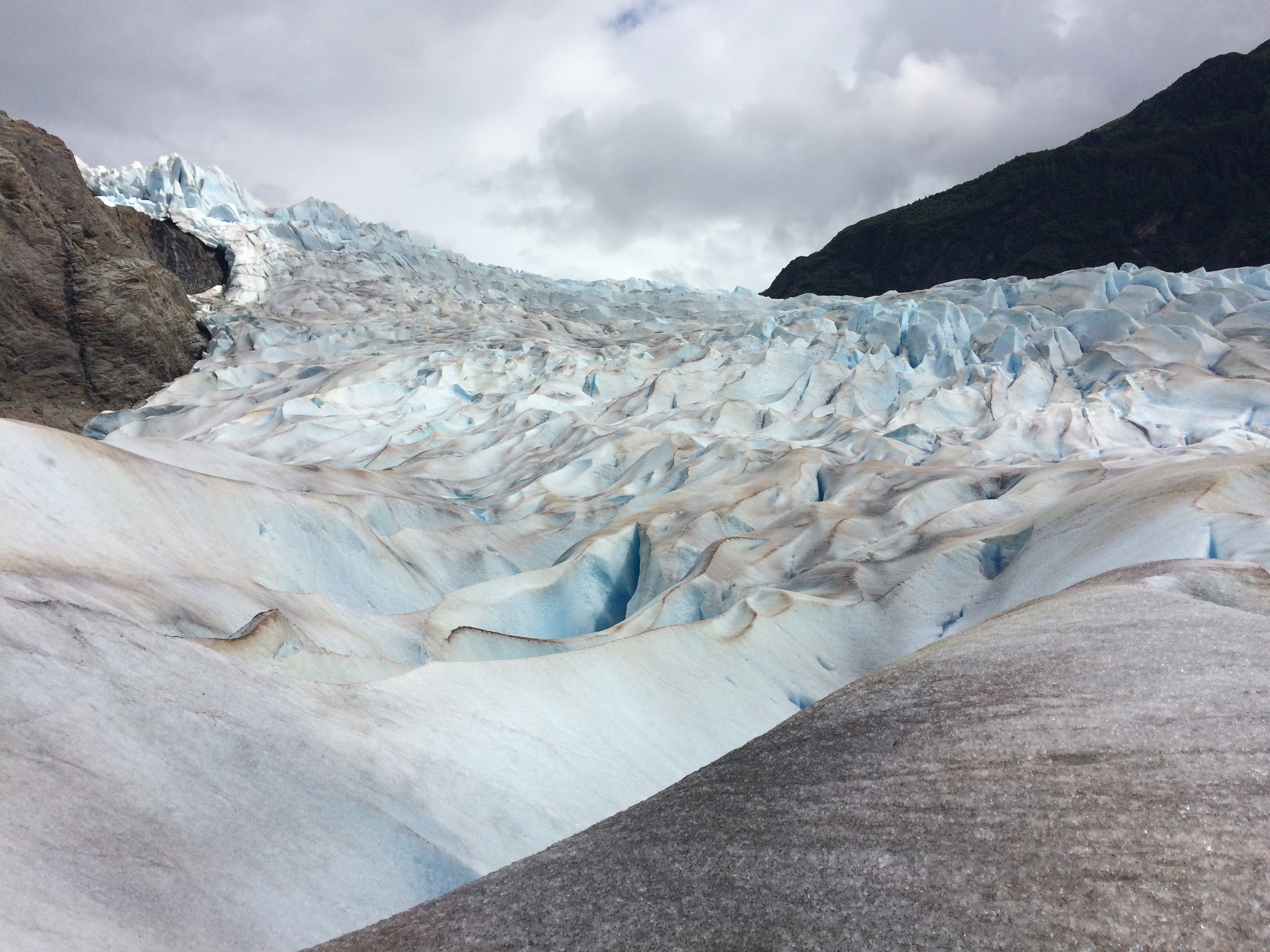 Alaska's Mendenhall Glacier at its terminus