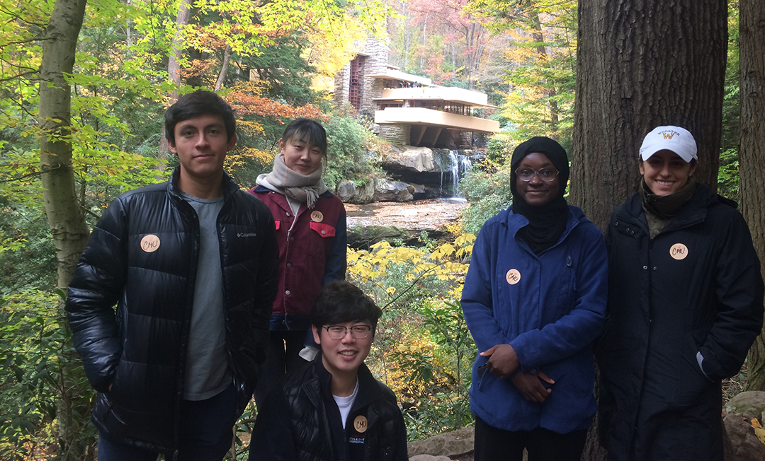 Students at Fallingwater