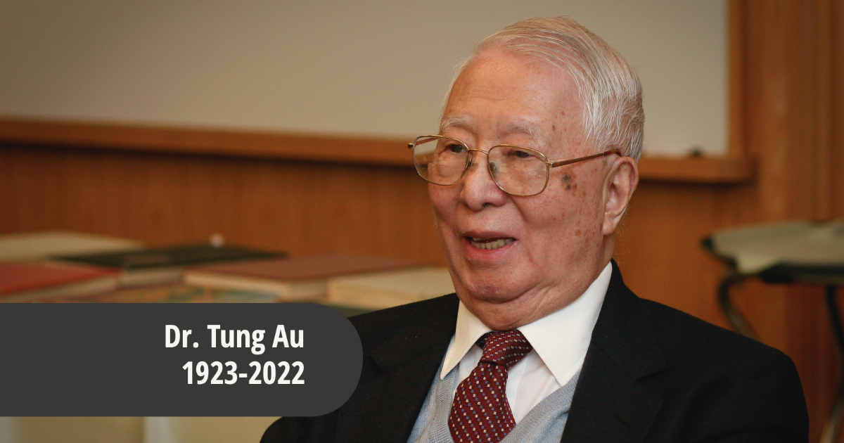 Undated photo of Professor Tung Au