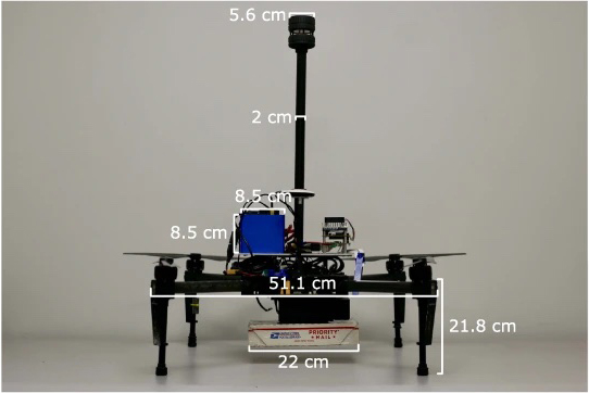 drone with package 