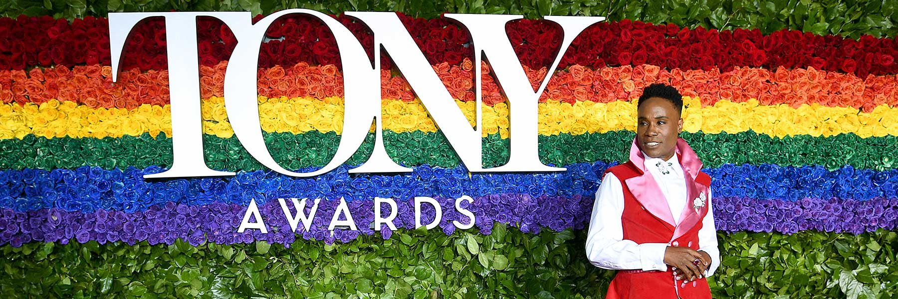 Billy Porter on the red carpet at the Tony Awards.