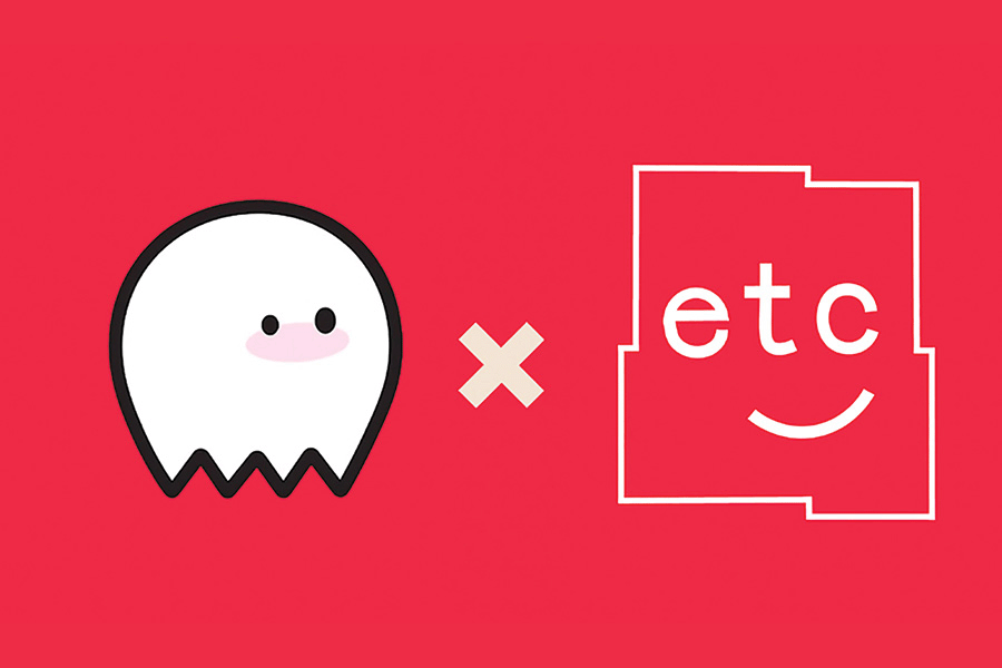 Wick Editor x ETC logo.