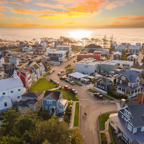 Seabrook at sunset.