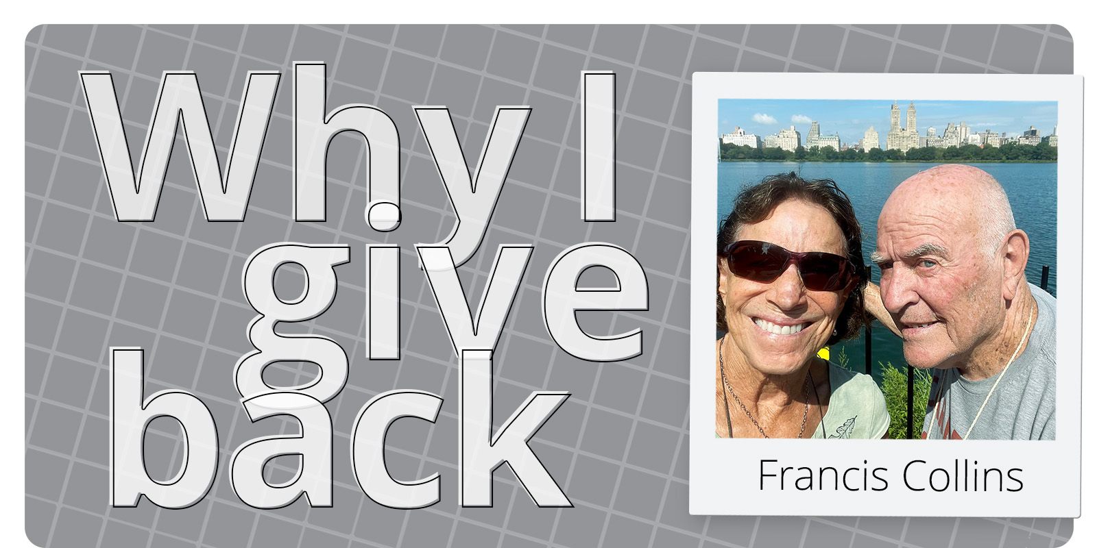 Why I give back: Francis Collins alumni story.