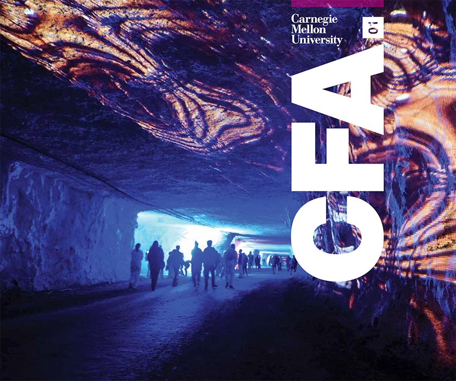 CFA 01 Magazine cover, showing a photograph from Subsurface Festival, which takes place in an underground mine.