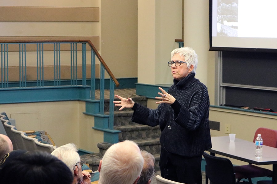 photo of Terry Irwin lecturing