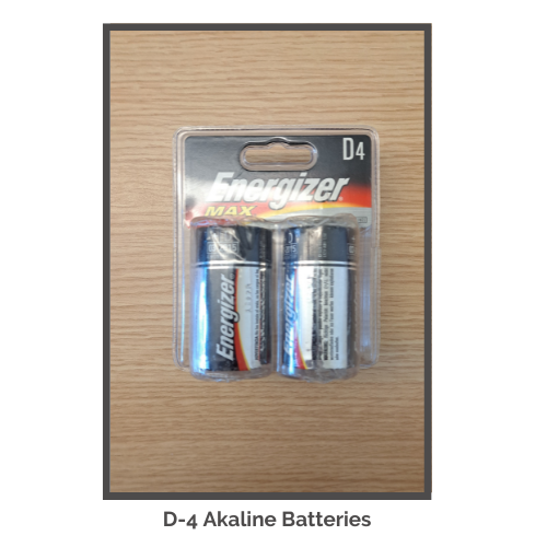 D-4 Alkaline Batteries