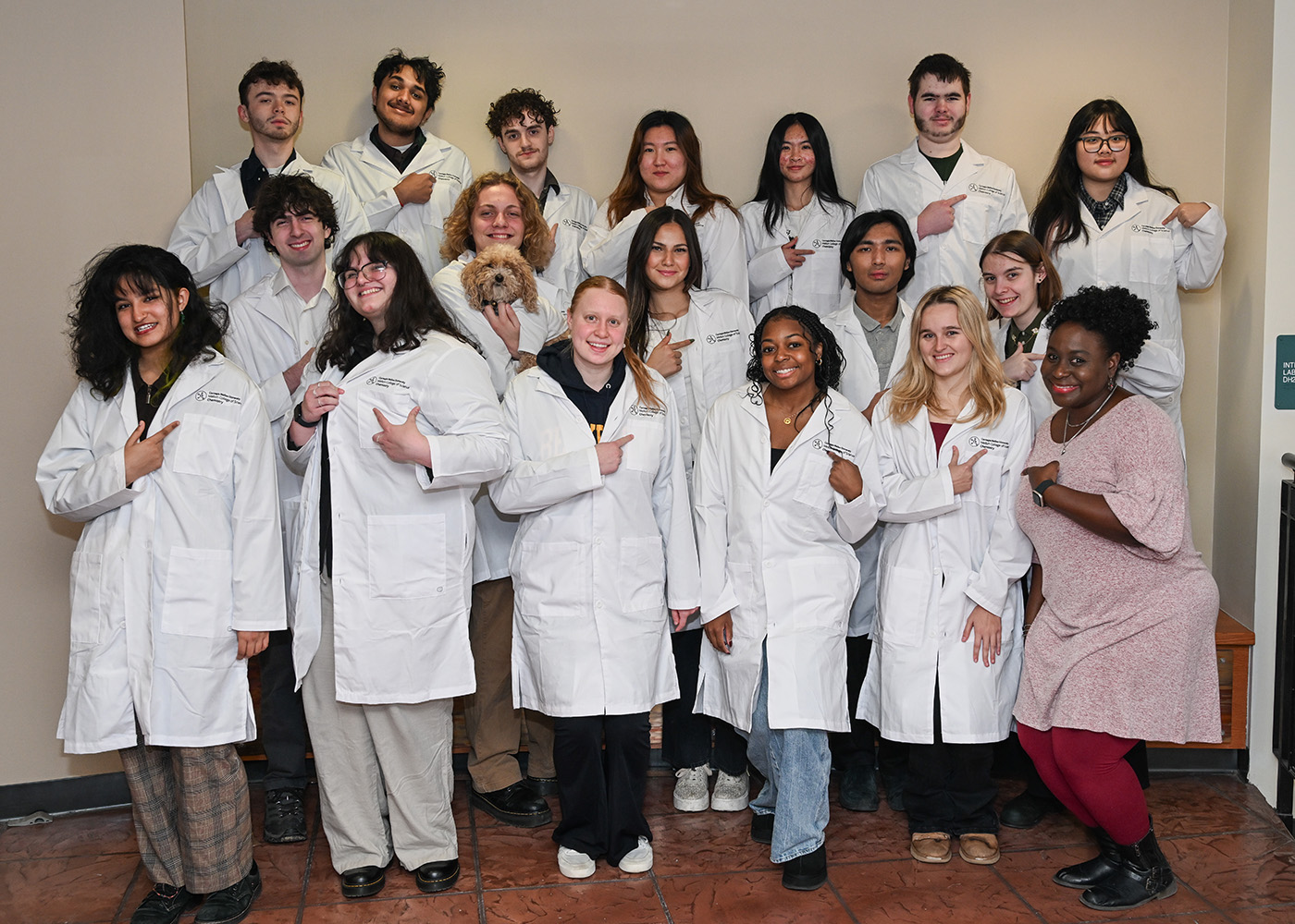 Chemistry coat ceremony group shot