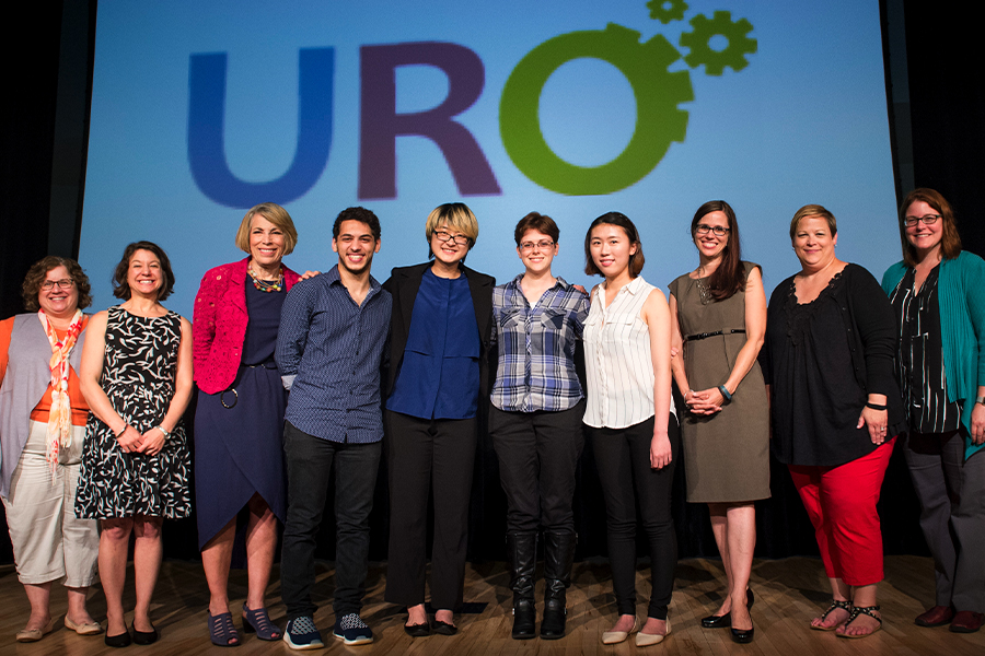 Students, organizers and advisors at the Speak Up event