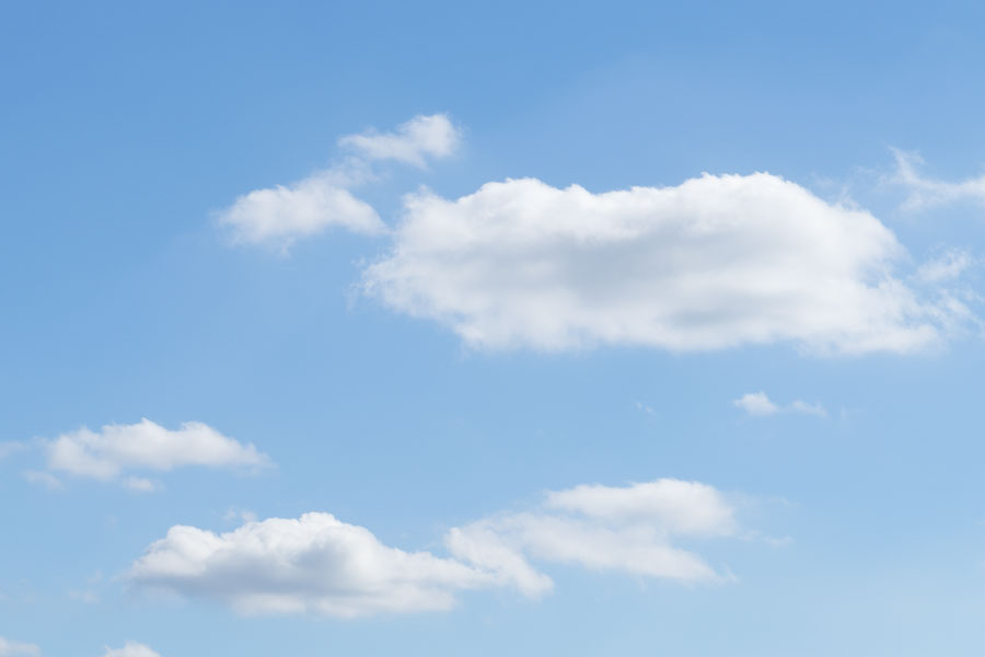 blue sky with white clouds