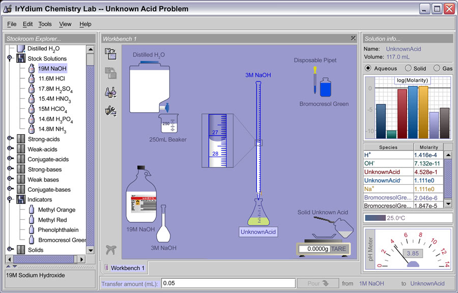 screen shot of the Virtual Lab