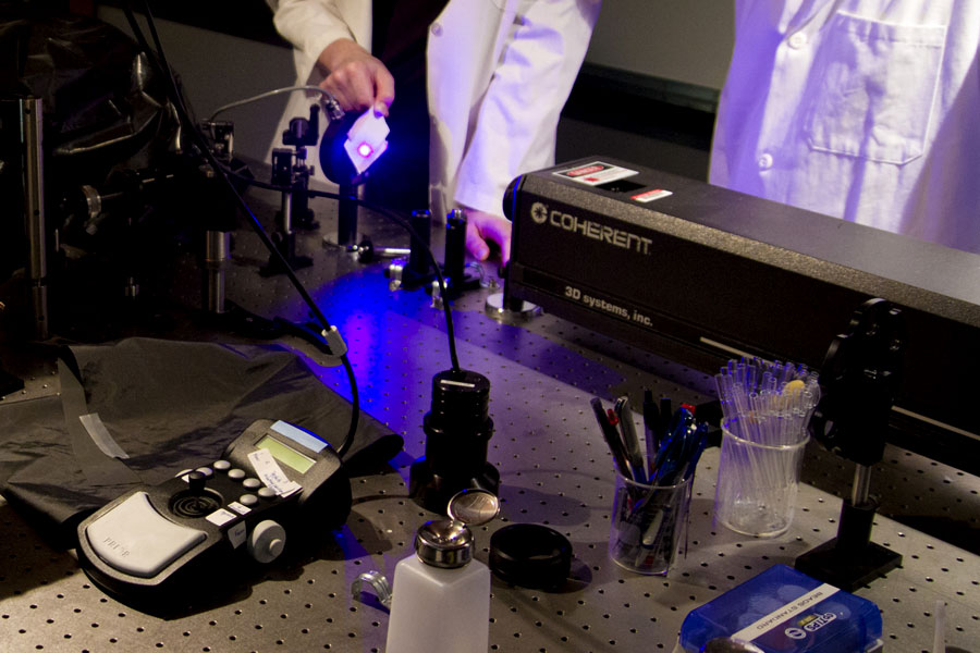 laser in laboratory