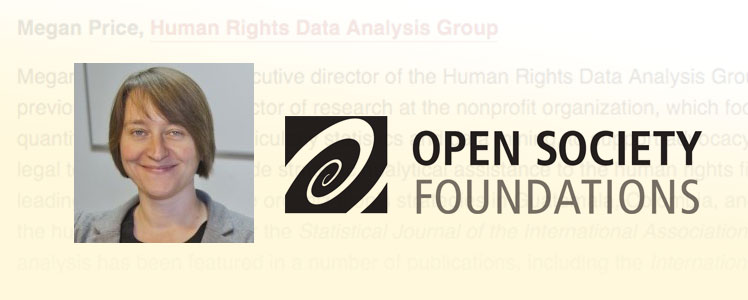 CHRS Fellow Megan Price awarded Open Society Foundations New Executives Fund Grant