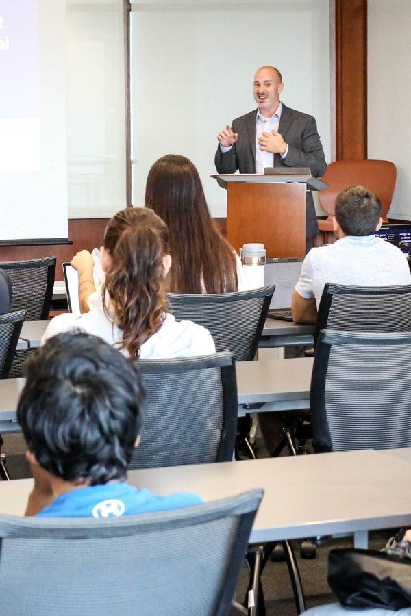 Prof. Jonathan Cervas teaching