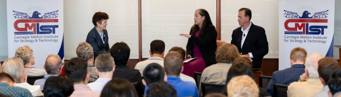 slideshow image- Scientists and Strategists with Mieke Eying and Greg Touhill