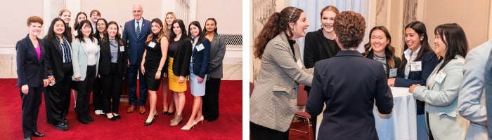 CMU Washington Semester Program students attending the PA Delegation event with CMIST Director, Audrey Kurth Cronin