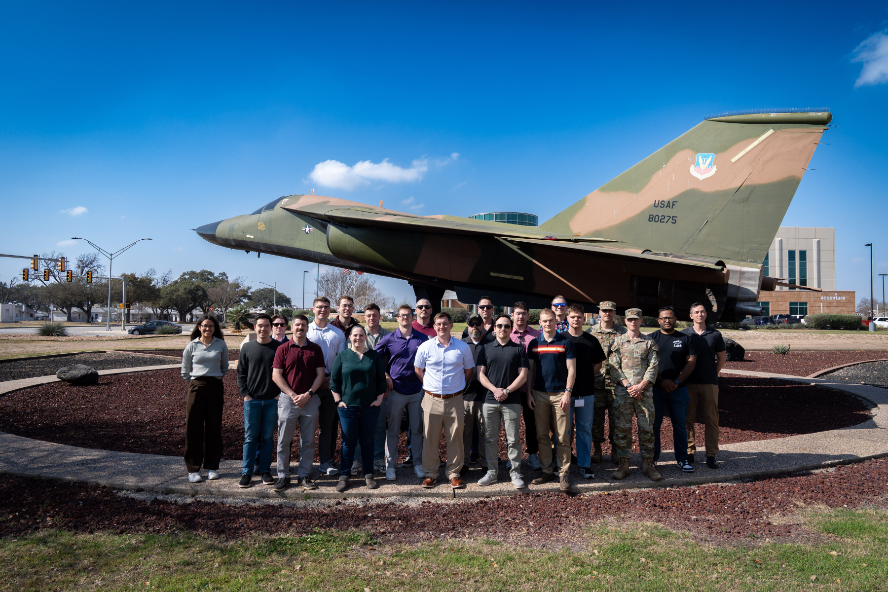 Air Force and Army HACKATHON 26-1 participants group photo.