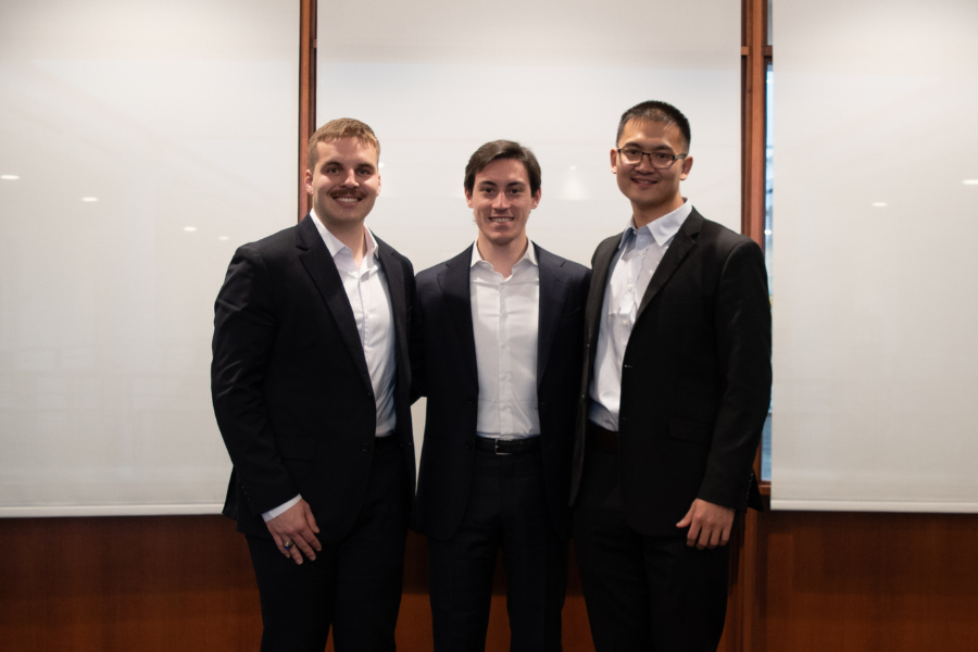 left to right: Nick Hamby, Nico Bitetto, John Pan