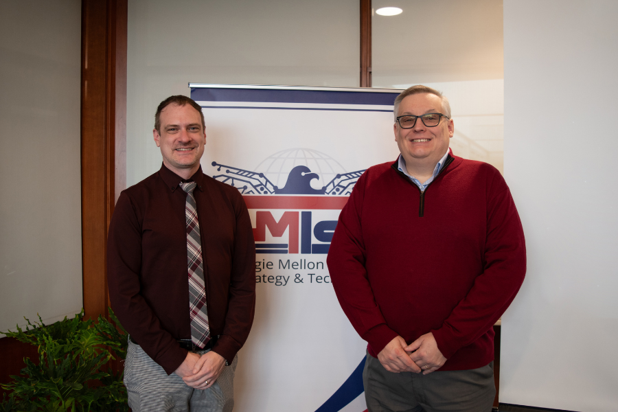 Left to right: Mark Gardner, CMIST Graduate Program Manager and Matthew Butkovic CMIST lecturer