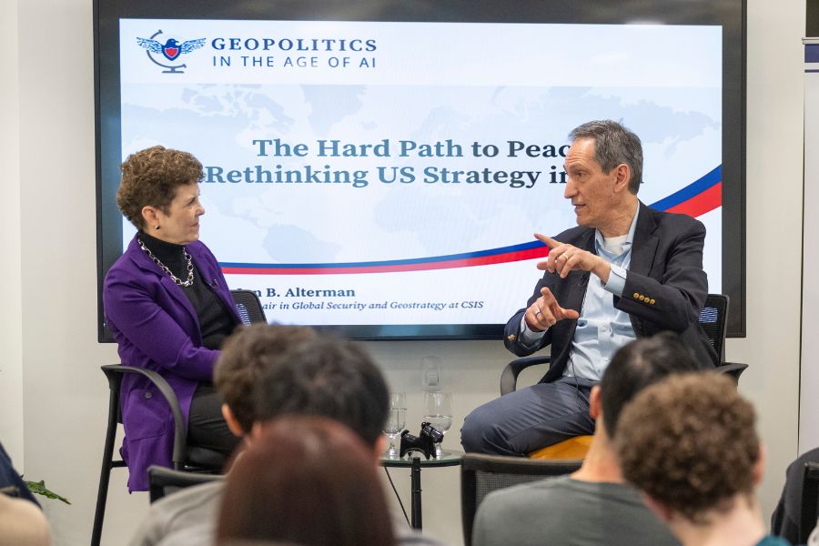 l to r: Cronin with Jon B. Alterman