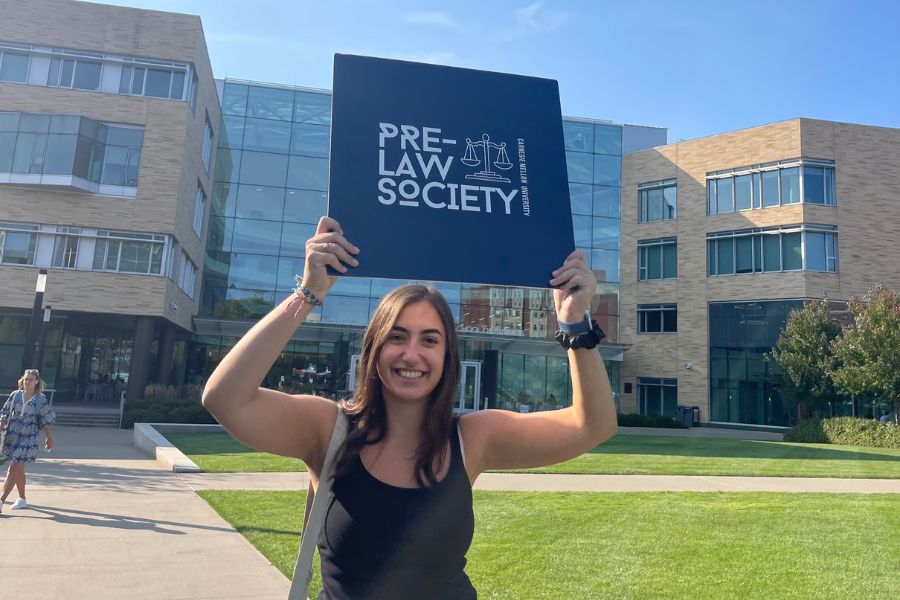 Promoting Pre-Law Society student organization outside of Tepper