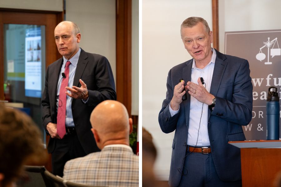 Lawfully Speaking with Honorable Judge James E. Baker (left) and William Renn Gade (right)
