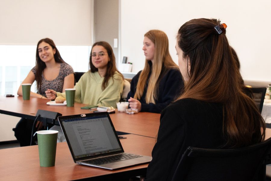 Students attend the CMIST Summer Internship Workshop offered by Prof. Haleigh Bartos in April