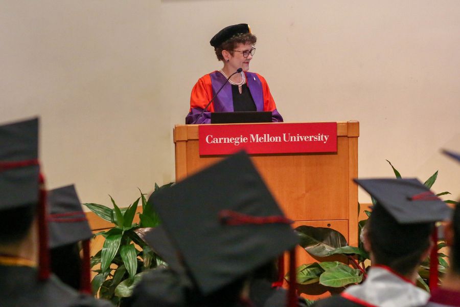 Professor Audrey Kurth Cronin, CMIST Director, gives the keynote address