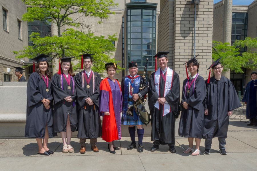 Congratulations to our CMIST students initiated into Phi Beta Kappa Spring 2025, including Riley Green, Colleen Moosman, Creighton Arrington, Kyle Hynes, Lucia Shen, Cody Berger, Joyce Lee. Students pictured here with Professor Audrey Kurth Cronin (Joyce Lee in absentia)