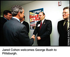 Cohon welcomes President Bush