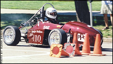 Carnegie Mellon's racecar in Pgh Vintage Grand Prix