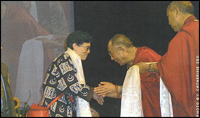 Darli Lama met the professor