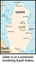 Map of Qatar