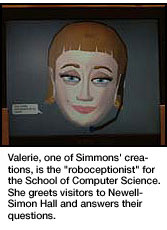 Robotic Receptionist Valerie