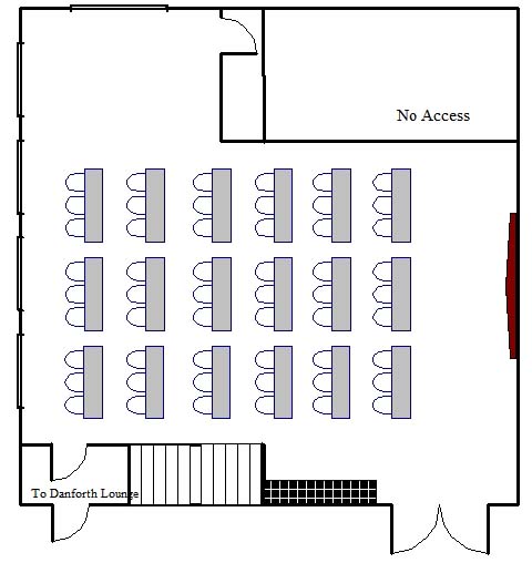 Danforth Conference Room Classroom Set Up