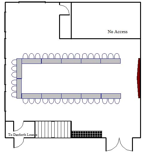 Danforth Conference Room U-shaped Set Up