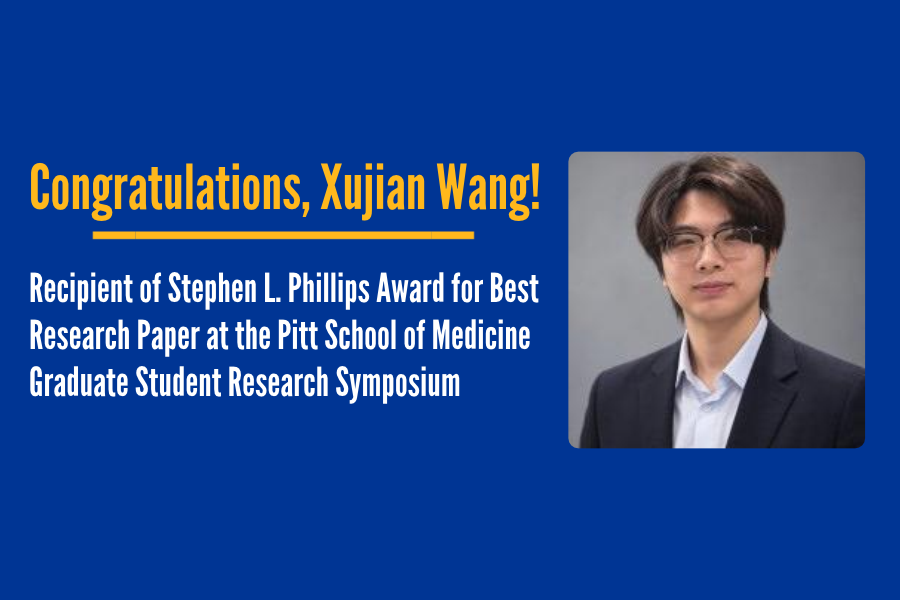 Xujian Wang wins research award