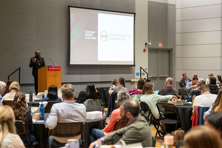 Stan Waddel, CMU CIO,  giving remarks at GAAD 2026