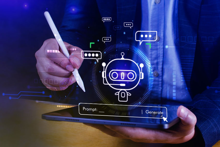 Image of a person using a tablet.