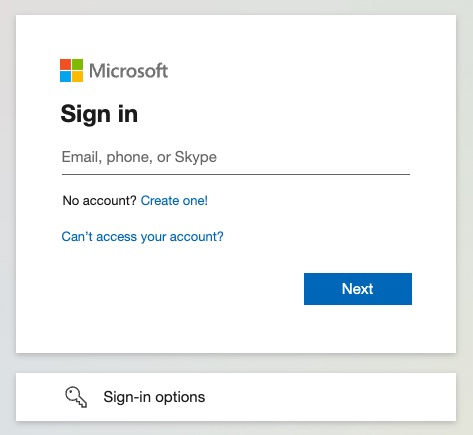 Screenshot of the Microsoft Entra ID Sign-In Prompt