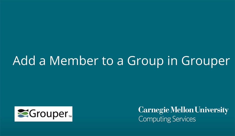 Add a Member to a Group in Grouper
