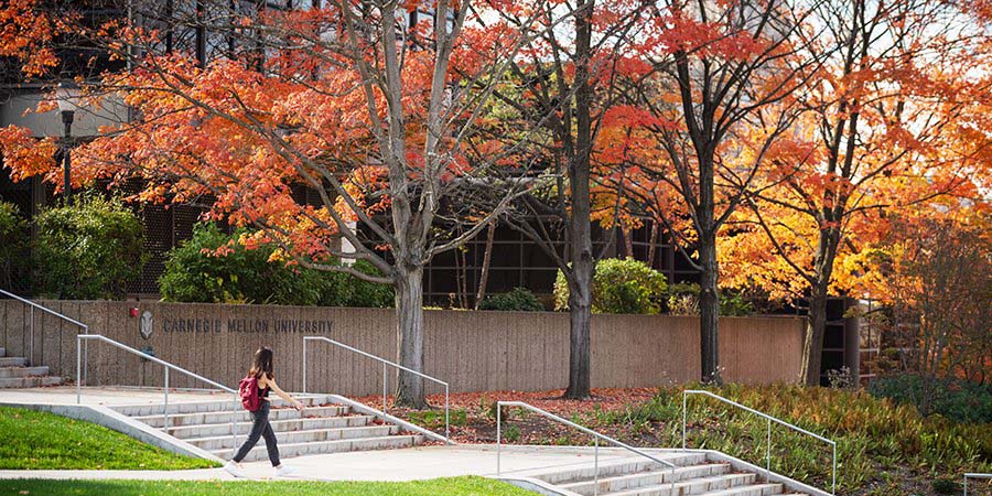 CMU campus fall shot