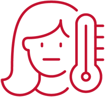 icon of person with a thermometer