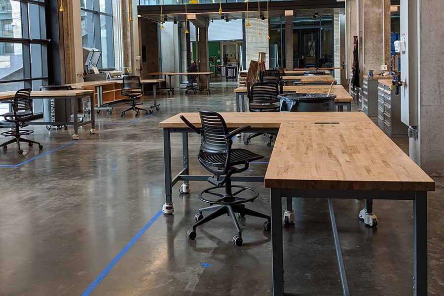 photo of a research space