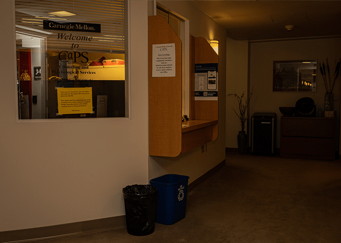 CaPS front desk and lobby